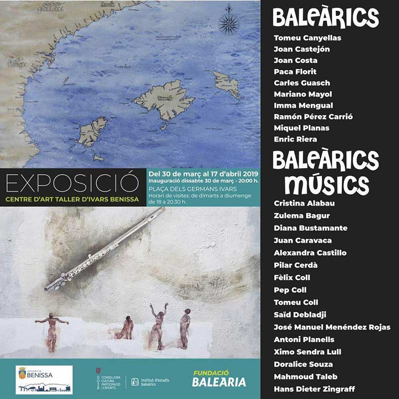 Exposición 'Baleàrics Músics' Cartel.